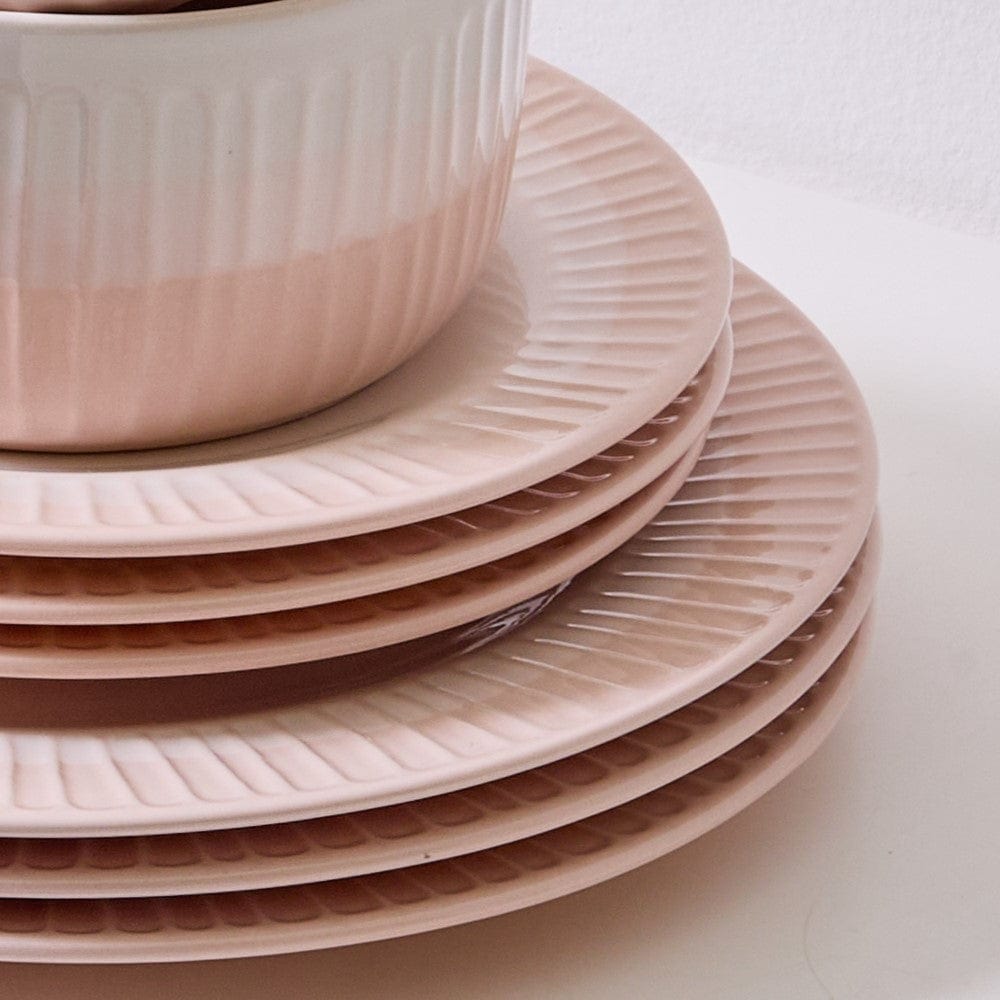 Darbie Angell Rising Up Blush 12 Piece Dinnerware Set. Service for 4