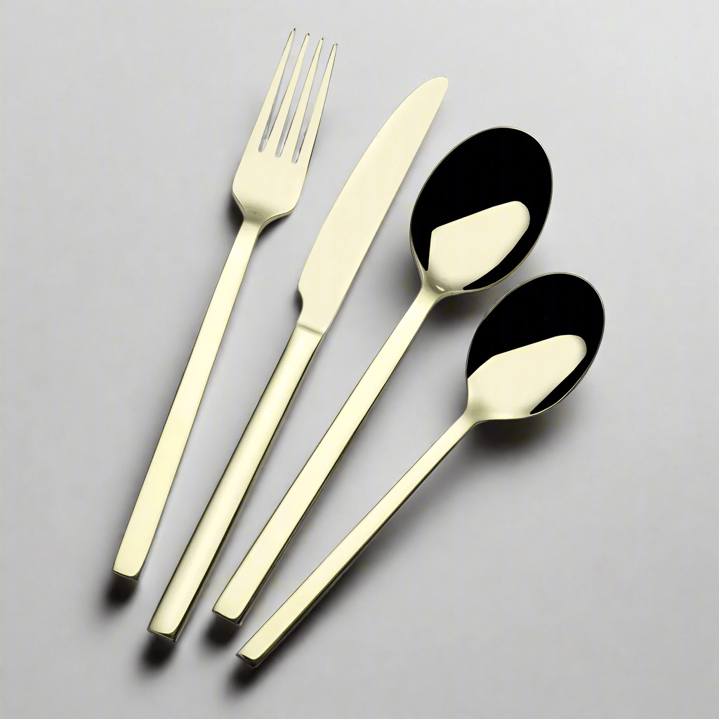 Paros Champagne Forged 16 Piece Flatware Set. Service for 4