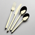 Paros Champagne Forged 16 Piece Flatware Set. Service for 4