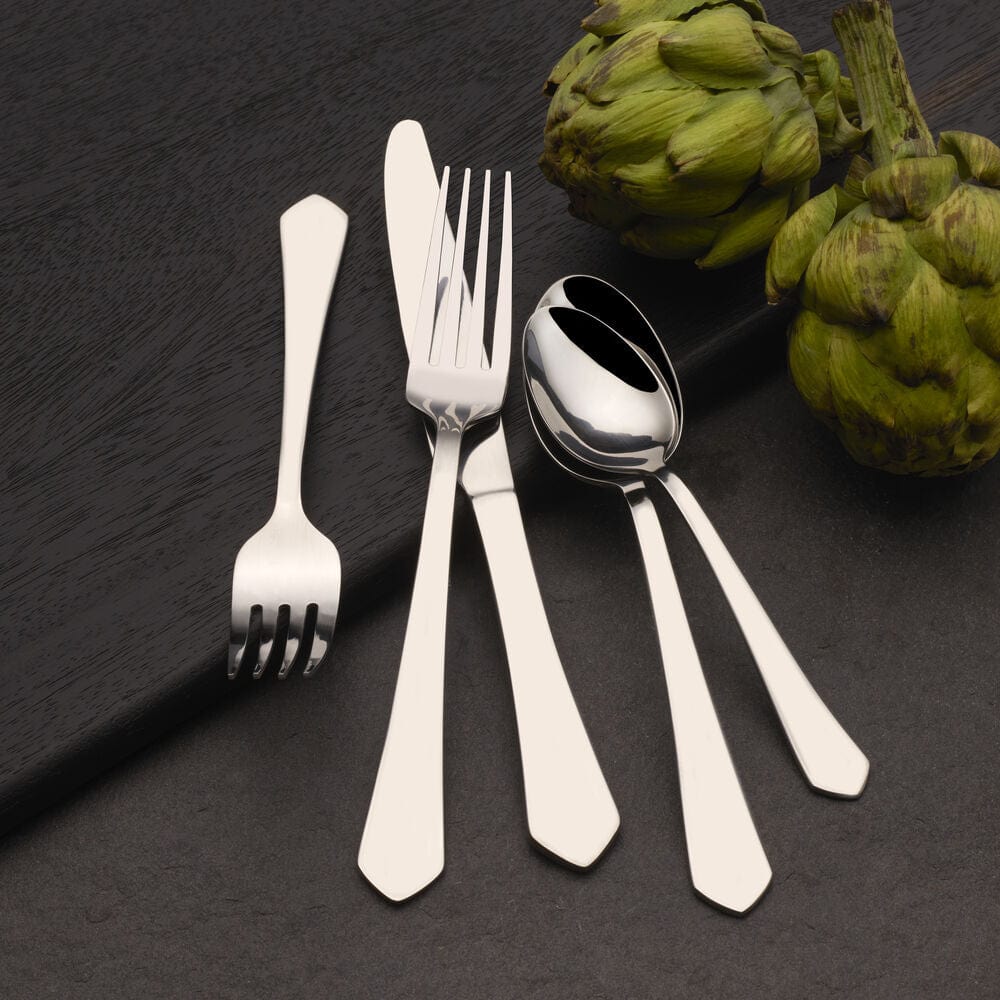 Almond 20 Piece Flatware Set. Service for 4