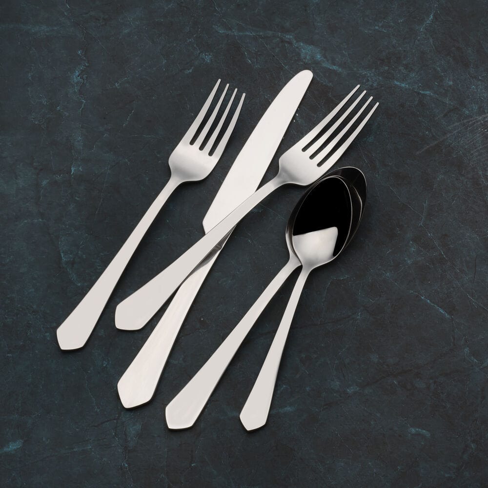 Almond 20 Piece Flatware Set. Service for 4