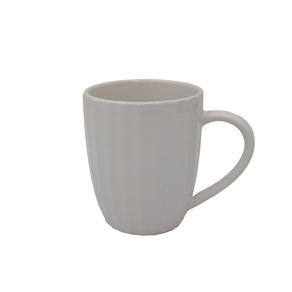 White Embossed 32 Piece Dinnerware Set. Service for 8