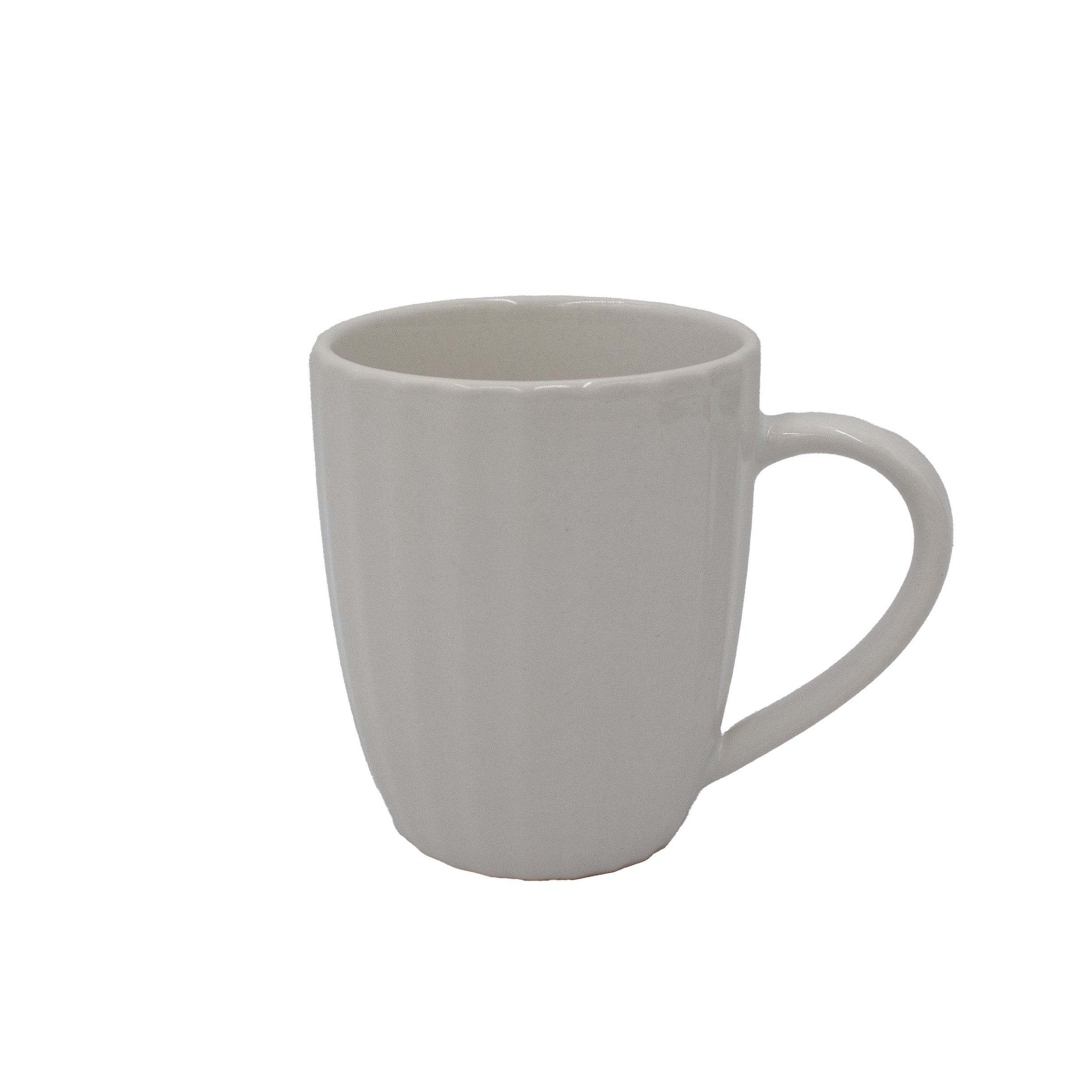 White Embossed 32 Piece Dinnerware Set. Service for 8