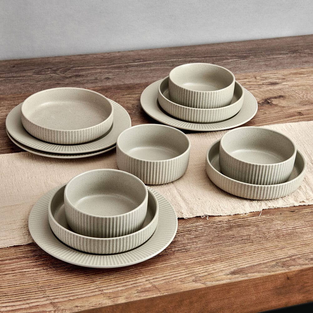 Tranquility 12 Piece Dinnerware Set. Service for 4