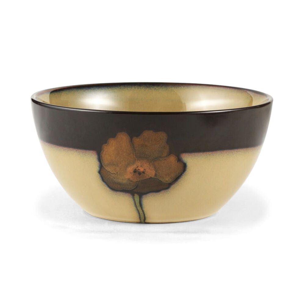 Painted Poppies 16 Piece Dinnerware Set. Service for 4