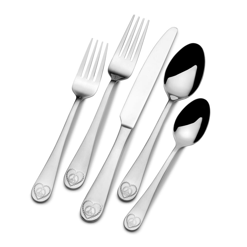 Peace 20 Piece Flatware Set. Service for 4