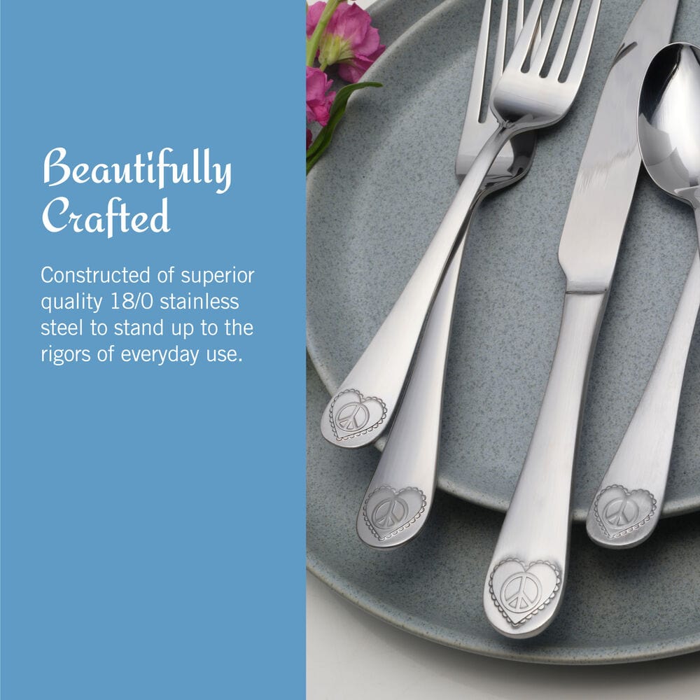 Peace 20 Piece Flatware Set. Service for 4