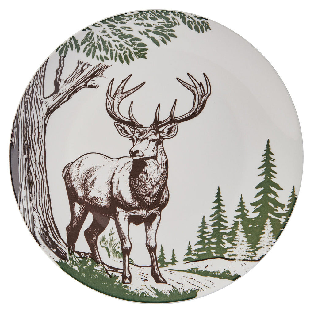 Rustic Lodge 12 Piece Dinnerware Set. Service for 4