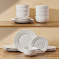 Textured Charm 24 Piece Dinnerware Set. Service for 8
