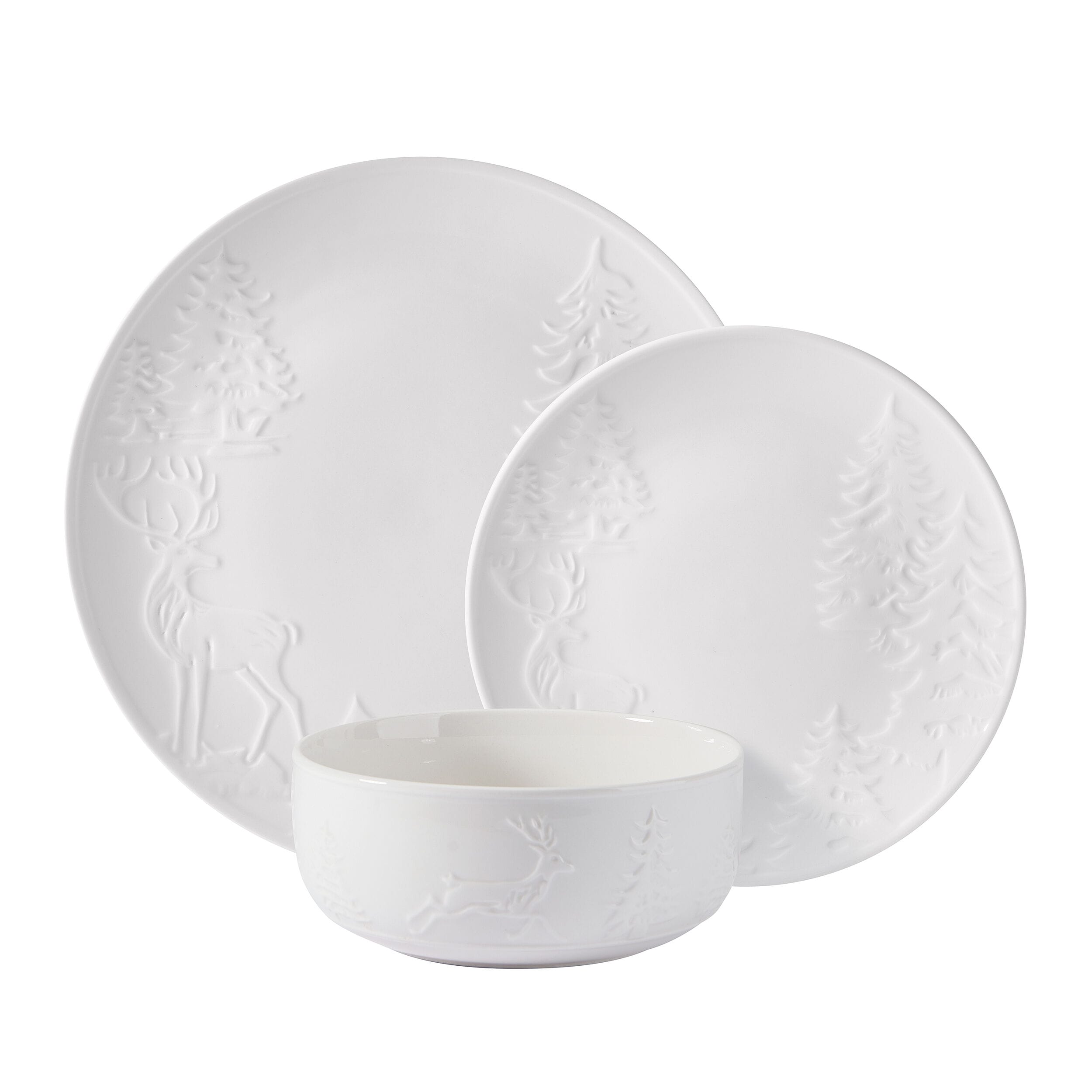 Trailside Retreat 24 Piece Dinnerware Set. Service for 8