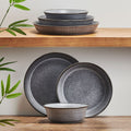 Amara Slate 6 Piece Dinnerware Bowl Set. Service for 2