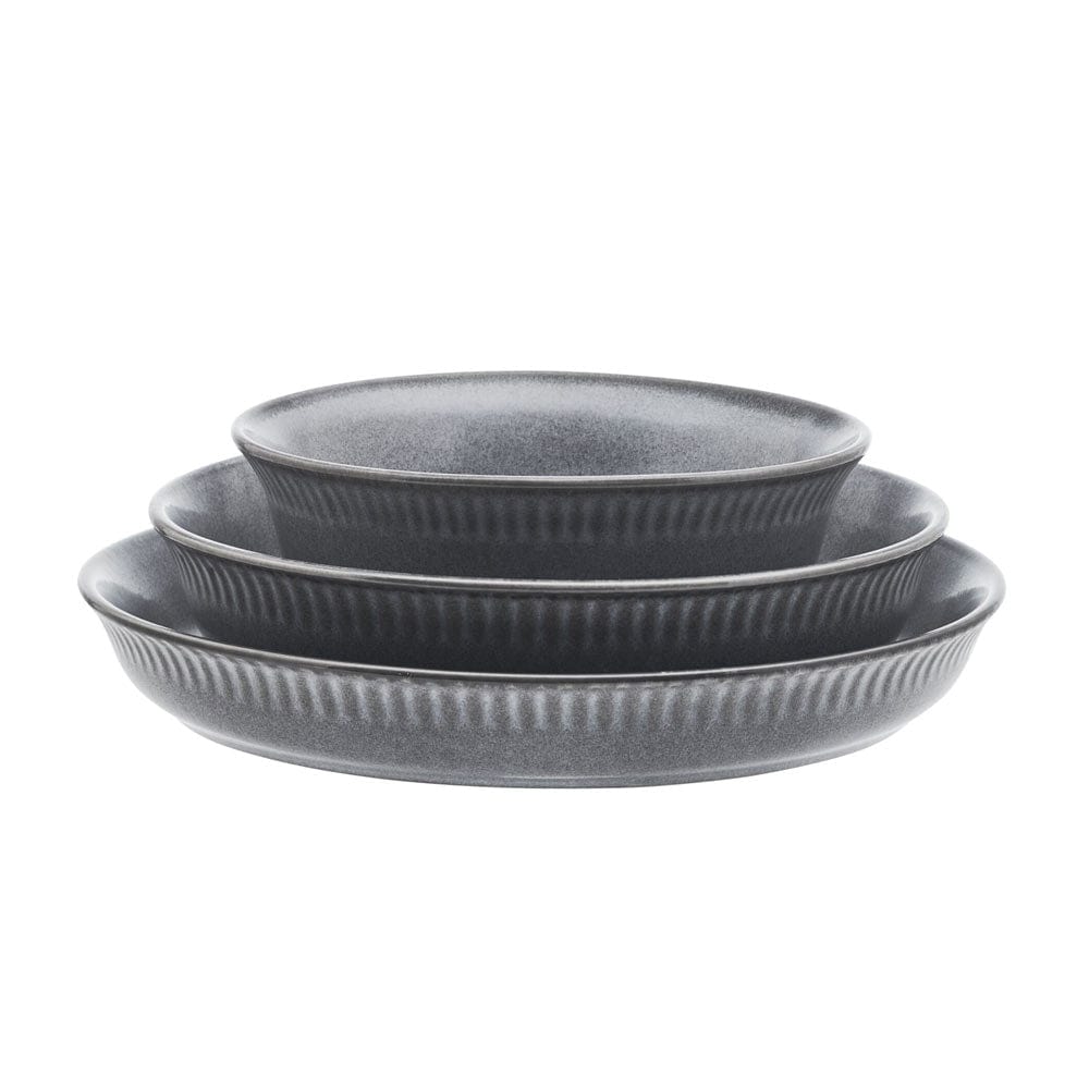 Amara Slate 6 Piece Dinnerware Bowl Set. Service for 2