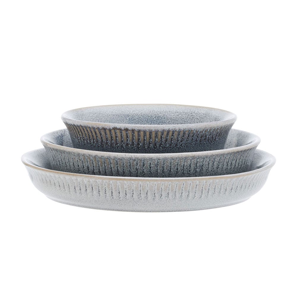Amara Smoke 6 Piece Dinnerware Bowl Set. Service for 2