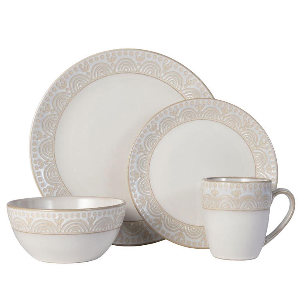 Amelia 16 Piece Dinnerware Set. Service for 4