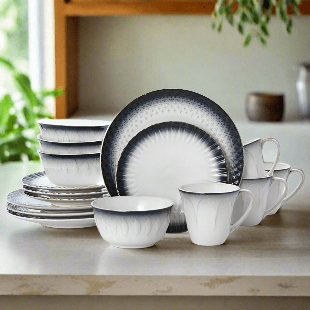 Blake 16 Piece Dinnerware Set. Service for 4