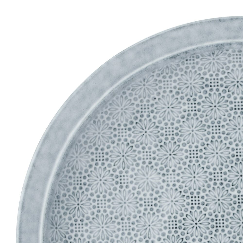 Blooming Meadow Blue 12 Piece Dinnerware Set. Service for 4