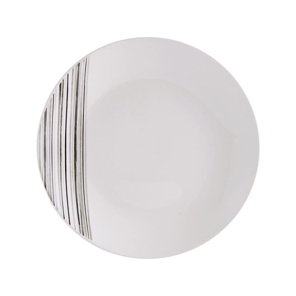 Brushed Lines 16 Piece Dinnerware Set. Service for 4