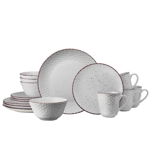 Bumble Bee White 16 Piece Dinnerware Set. Service for 4