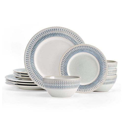 Casey 12 Piece Dinnerware Set. Service for 4