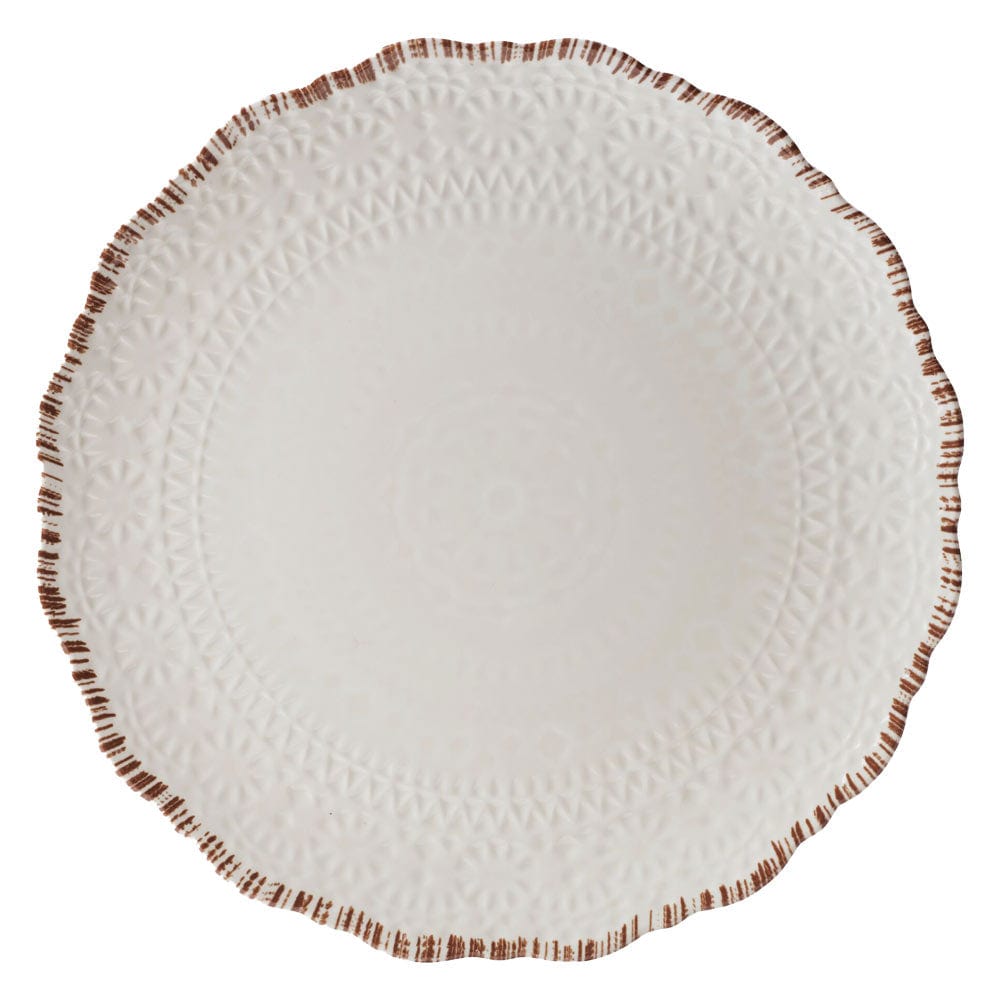 Chateau Cream 12 Piece Outdoor Melamine Dinnerware Set. Service for 4