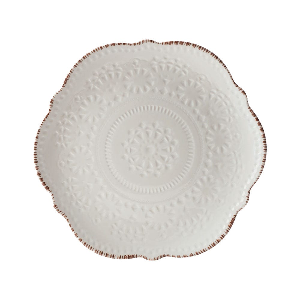 Chateau Cream 12 Piece Outdoor Melamine Dinnerware Set. Service for 4