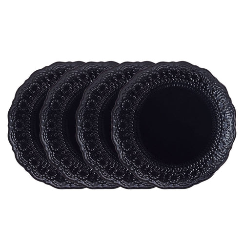 Chateau Midnight Set of 4 Dinner Plates