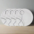 Circles Set of 4 Dinner Plates