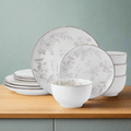 Enchanted Bloom 12 Piece Dinnerware Set. Service for 4