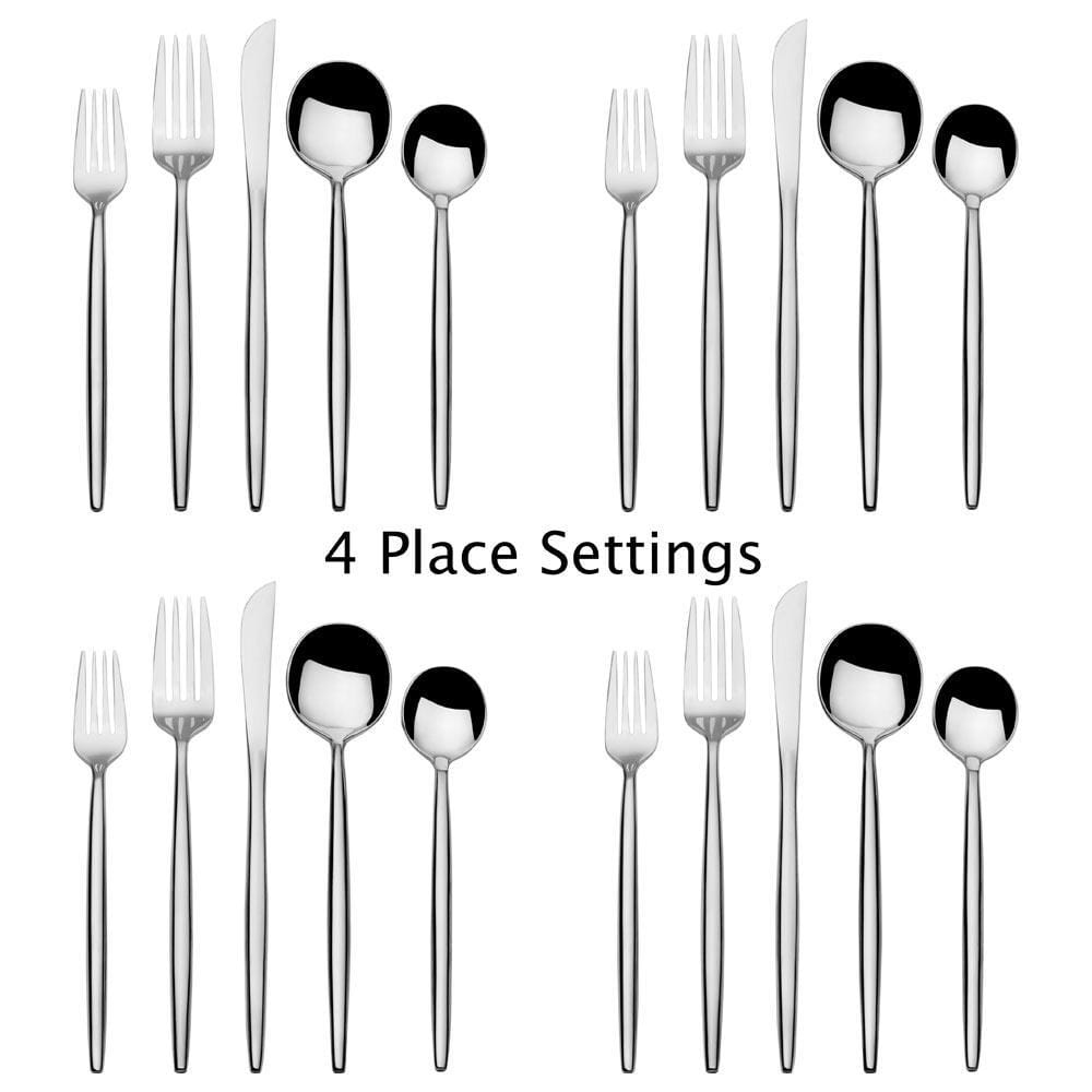 Forged Shea 20 Piece Flatware Set. Service for 4