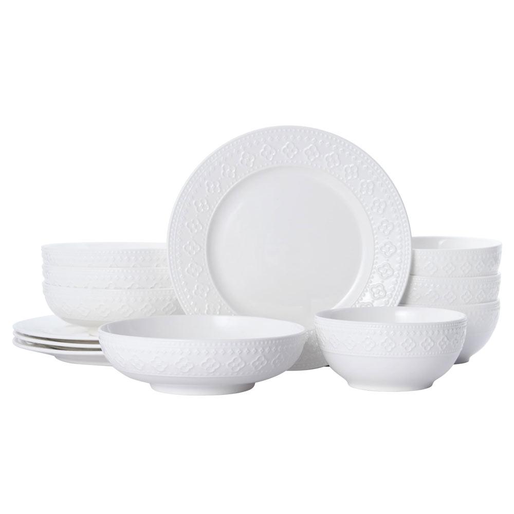 Haisley 12 Piece Dinnerware Set. Service for 4