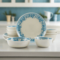 Hayden Blue 12 Piece Dinnerware Set. Service for 4
