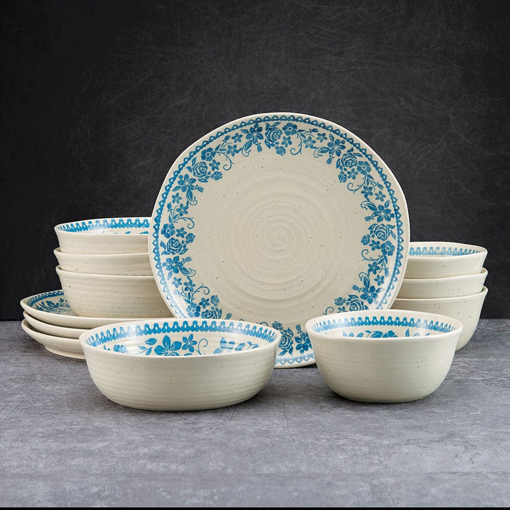 Hayden Blue 12 Piece Dinnerware Set. Service for 4