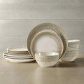 Hensley Green 12 Piece Dinnerware Set. Service for 4