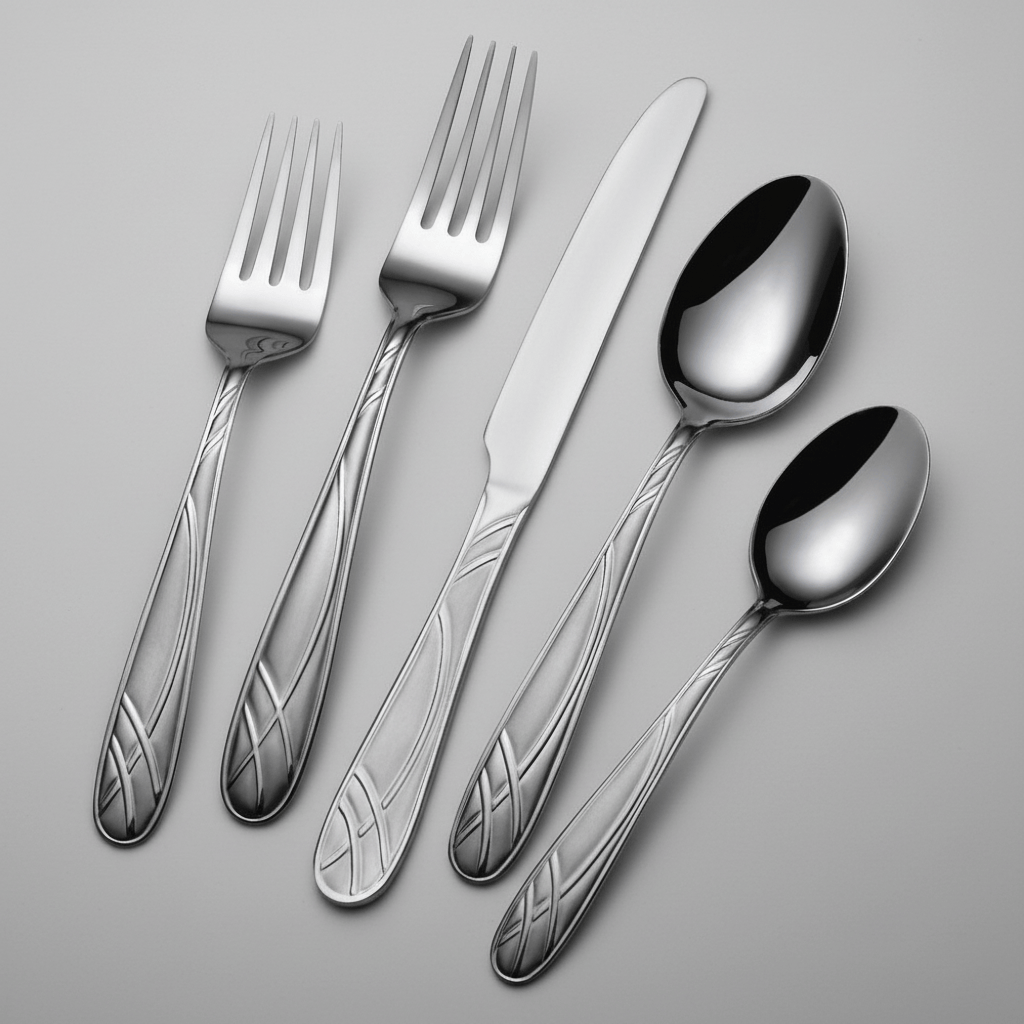 Hoopla Frost 20 Piece Flatware Set. Service for 4