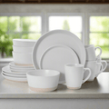 Hudson Beige 16 Piece Dinnerware Set. Service for 4