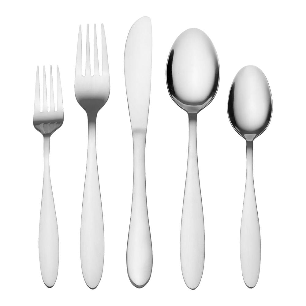 Jasmine 30 Piece Flatware Set With Caddy. Service for 6