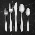 Jasmine 30 Piece Flatware Set With Caddy. Service for 6