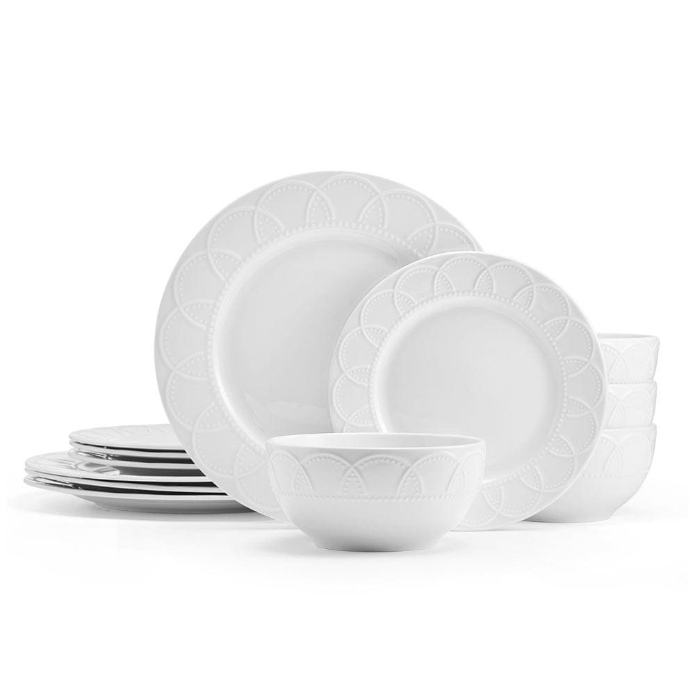 Jules 12 Piece Dinnerware Set. Service for 4