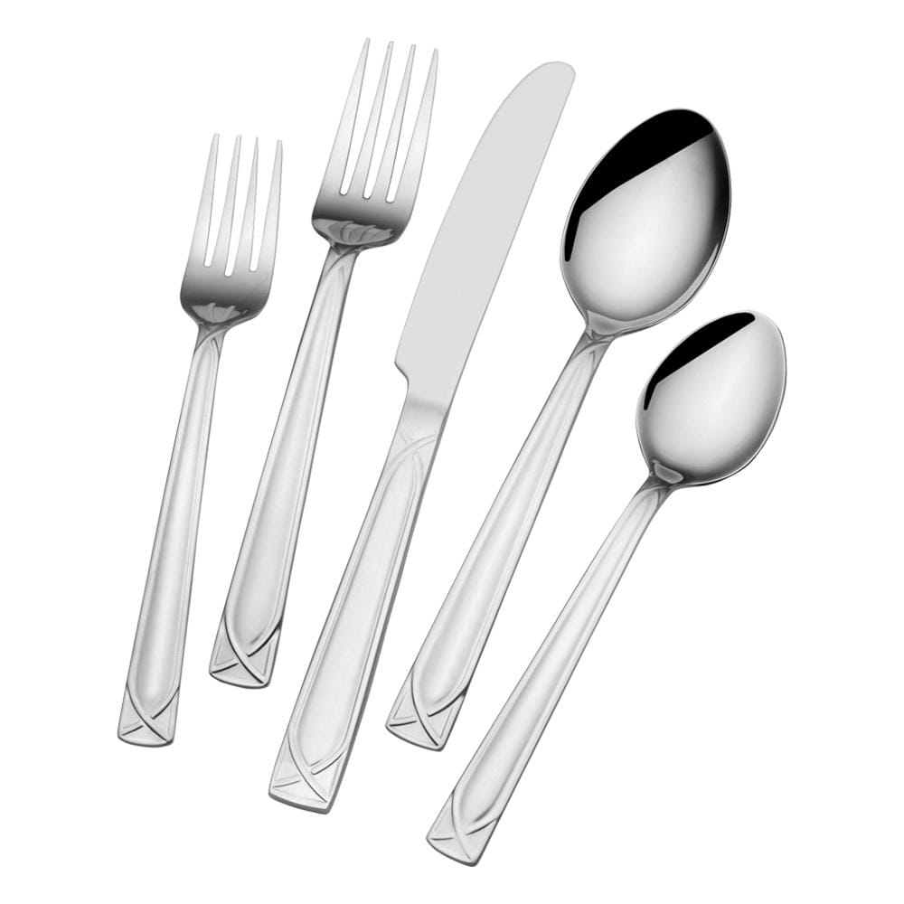 Mabel 30 Piece Flatware Set With Caddy. Service for 6