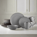Pierce Gray 16 Piece Dinnerware Set. Service for 4