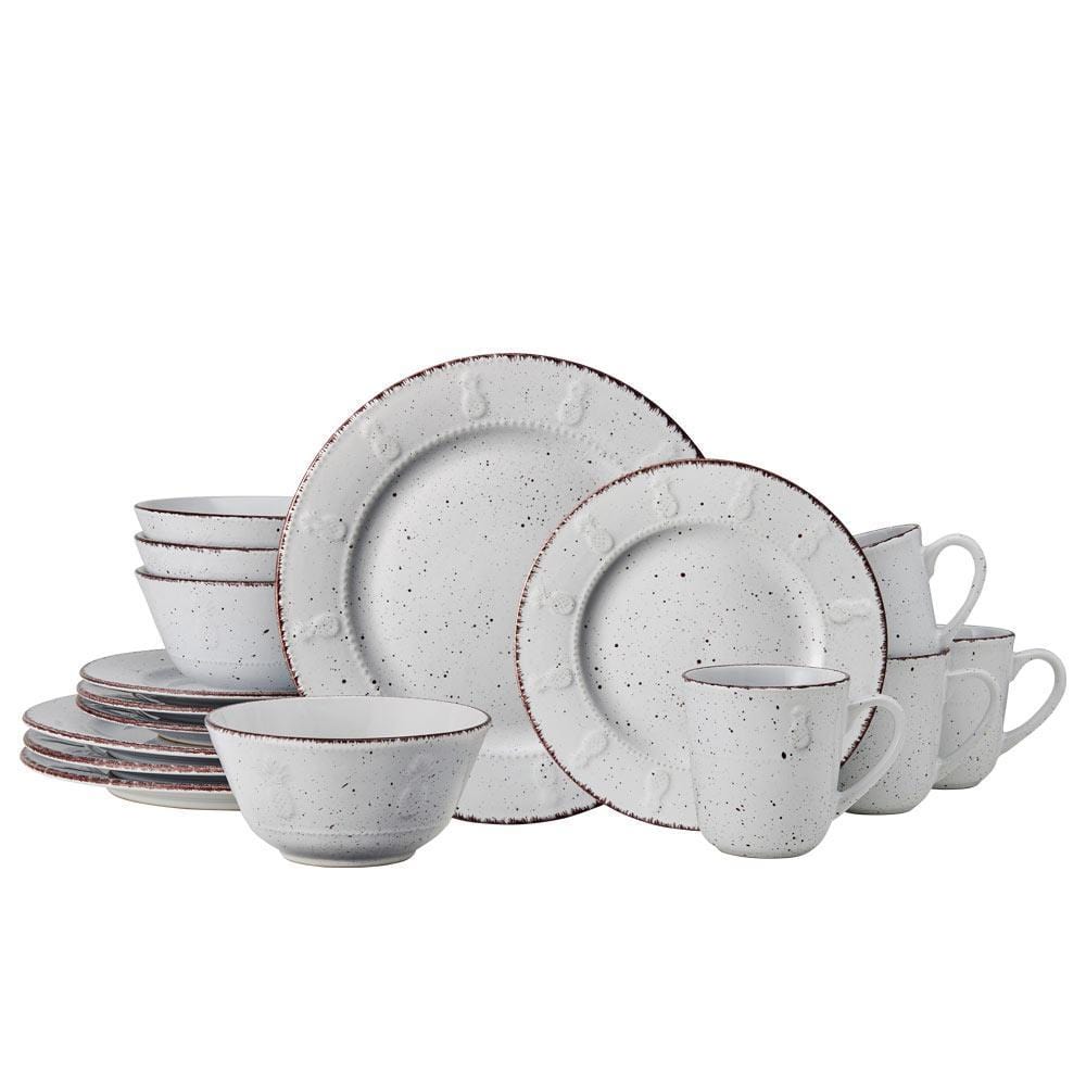 Pineapple 16 Piece Dinnerware Set. Service for 4