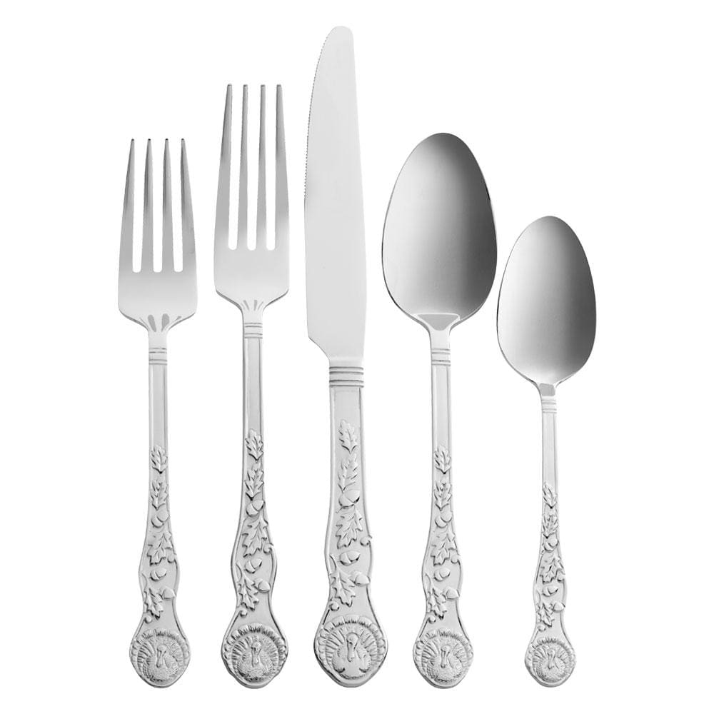 Plymouth 20 Piece Turkey Flatware Set. Service for 4