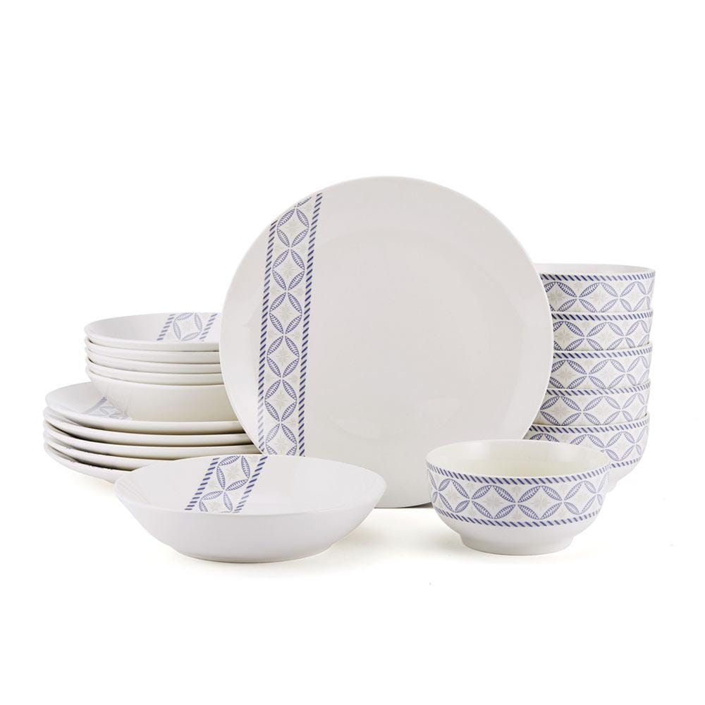 Preslie 18 Piece Dinnerware Set. Service for 6