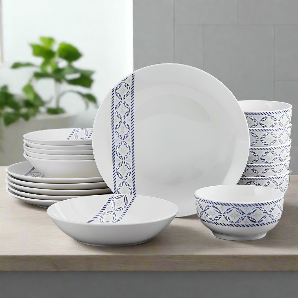Preslie 18 Piece Dinnerware Set. Service for 6