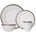 Promenade Scroll 16 Piece Dinnerware Set. Service for 4