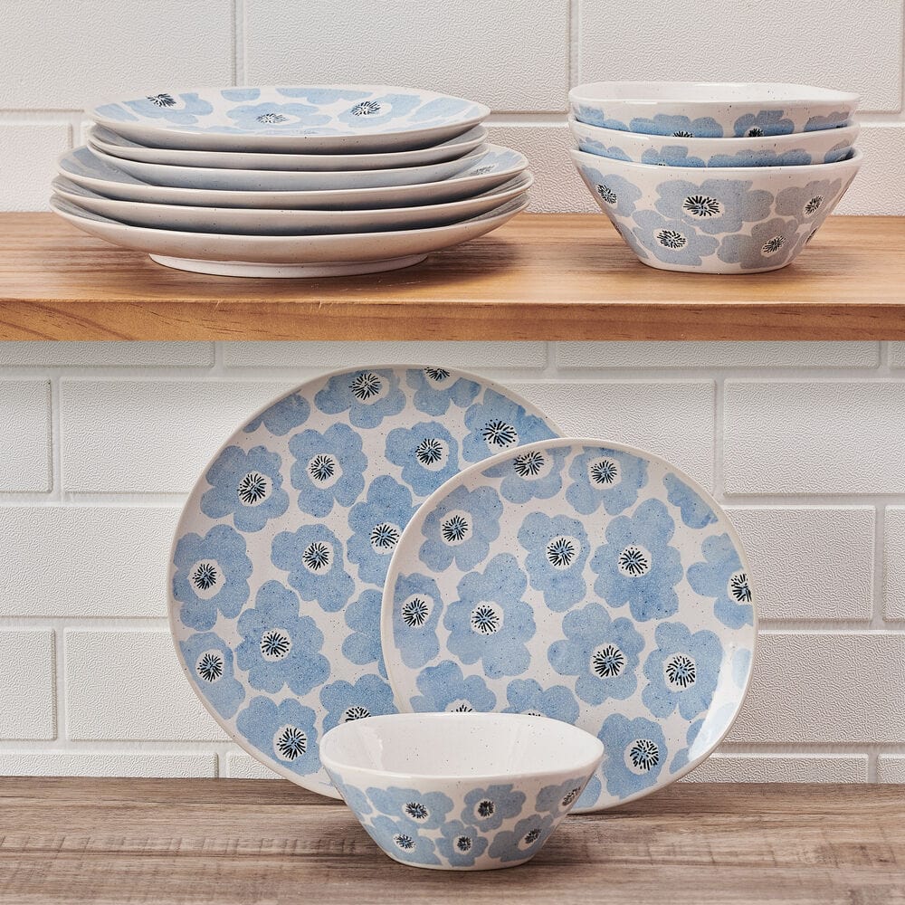 Radiant Floral 12 Piece Set. Service for 4