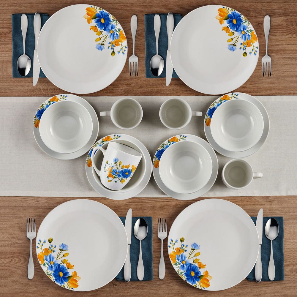 Rhea 16 Piece Dinnerware Set. Service for 4