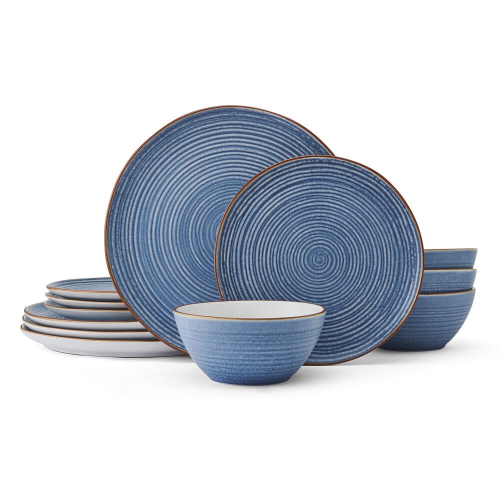 Rowan Blue 12 Piece Set. Service for 4