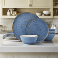 Rowan Blue 12 Piece Set. Service for 4