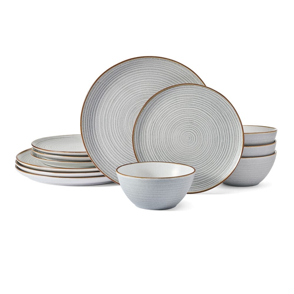Rowan Gray Service 12 Piece Set. Service for 4